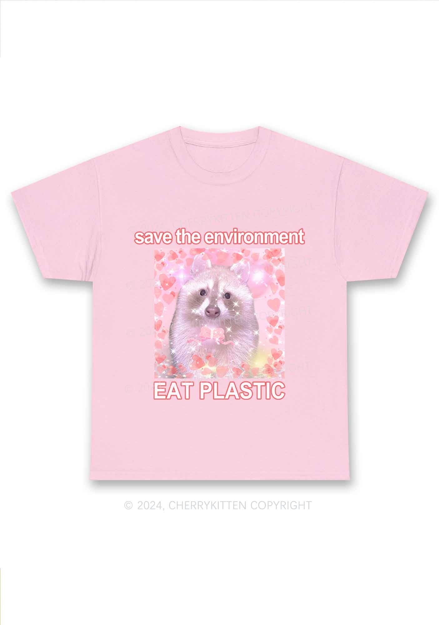 Save The Environment Y2K Chunky Shirt Cherrykitten