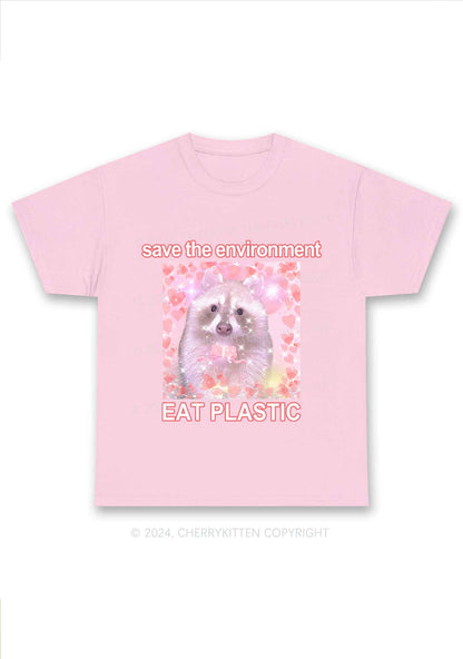 Save The Environment Y2K Chunky Shirt Cherrykitten