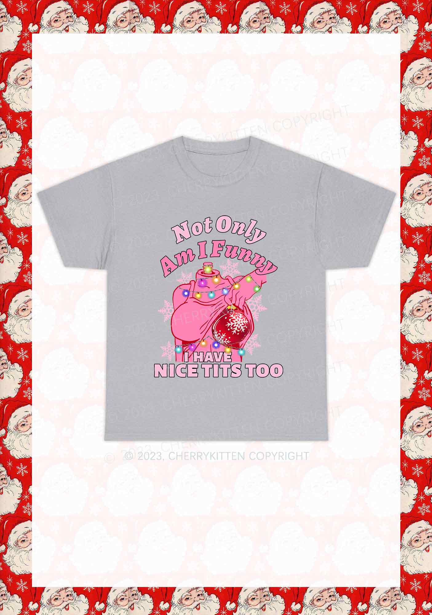 I Have Nice Dots Too Christmas Y2K Chunky Shirt Cherrykitten