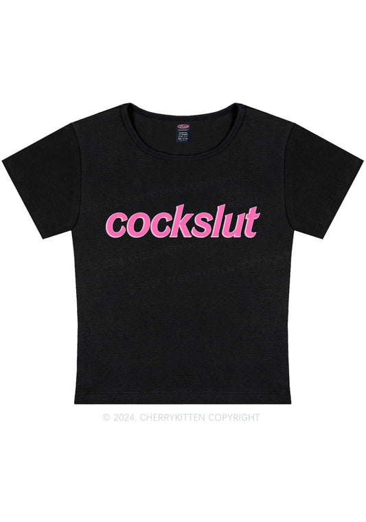 Cockslxt Y2K Baby Tee Cherrykitten