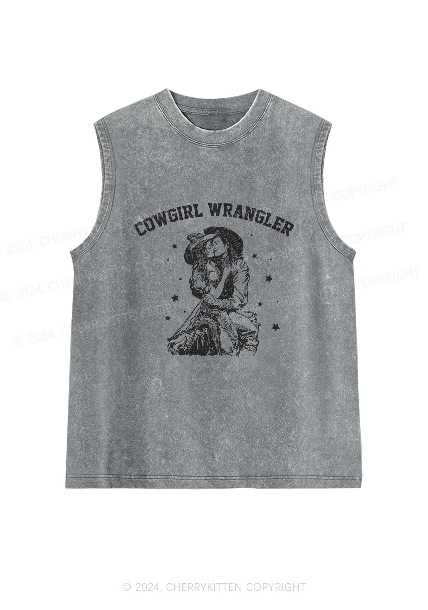 Cowgirl Wrangler Y2K Washed Tank Cherrykitten