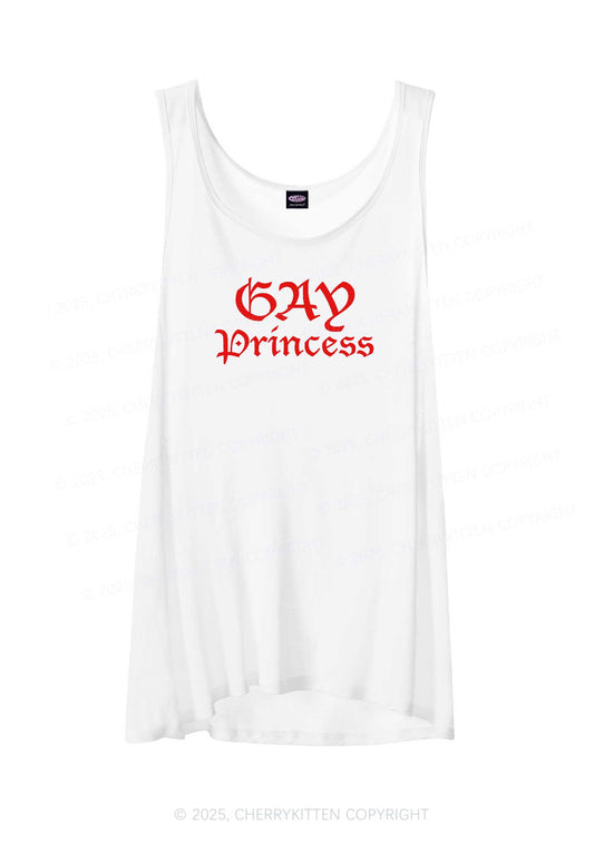 Gay Princess Pride Y2K Sheer Boyfriend Tank Cherrykitten