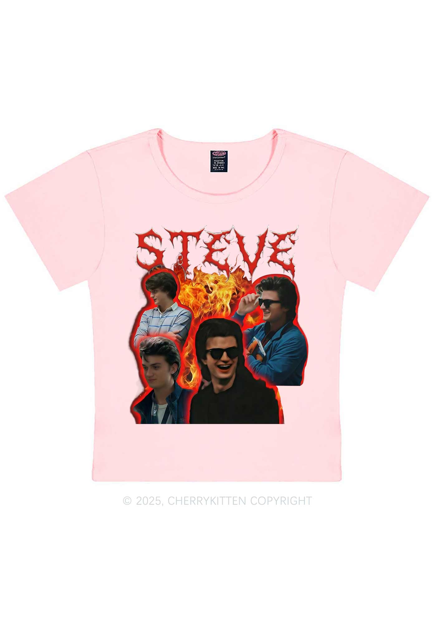 SH Flame Vibe Y2K Baby Tee Cherrykitten