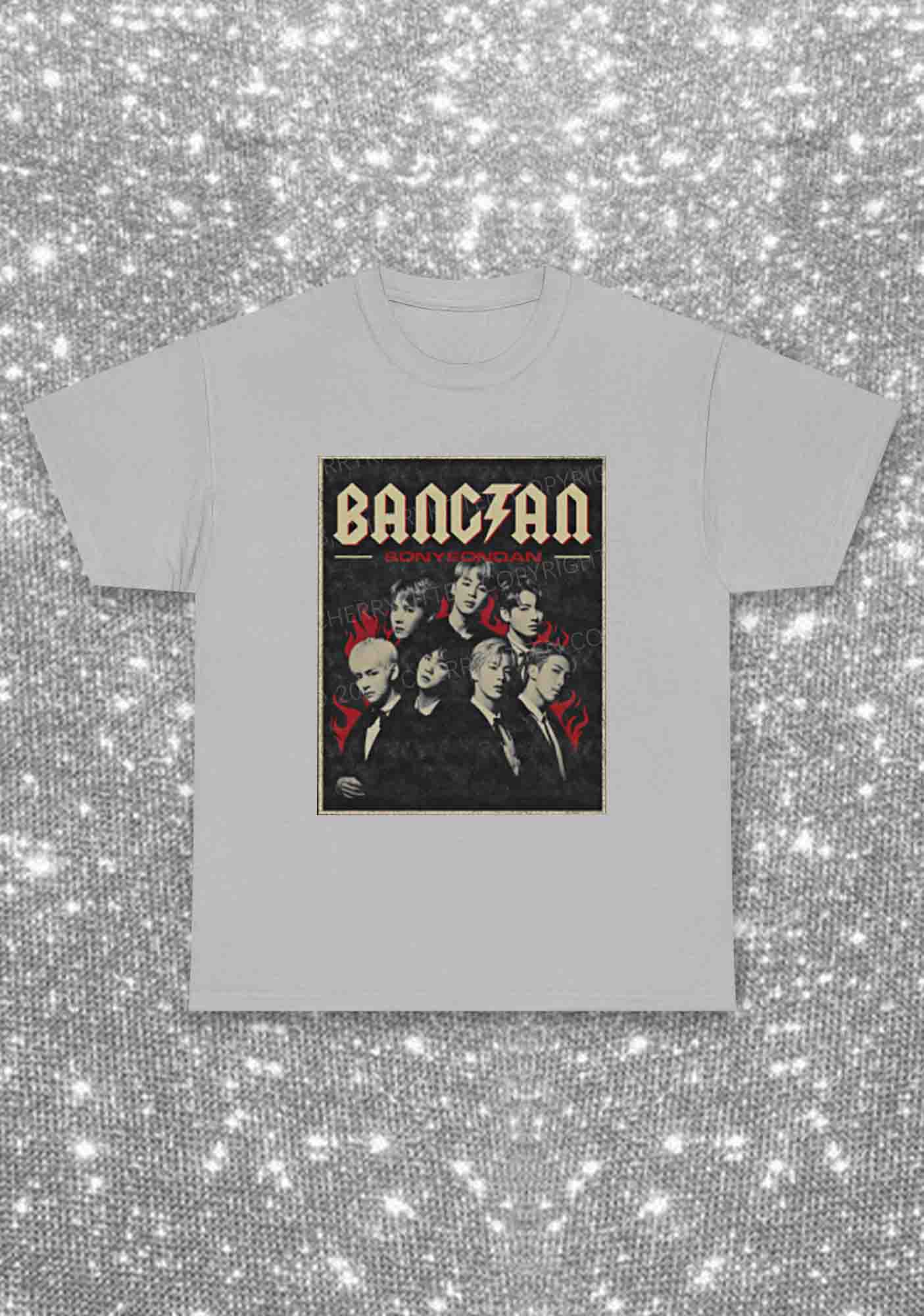 Bangtan Fire Kpop Y2K Chunky Shirt Cherrykitten