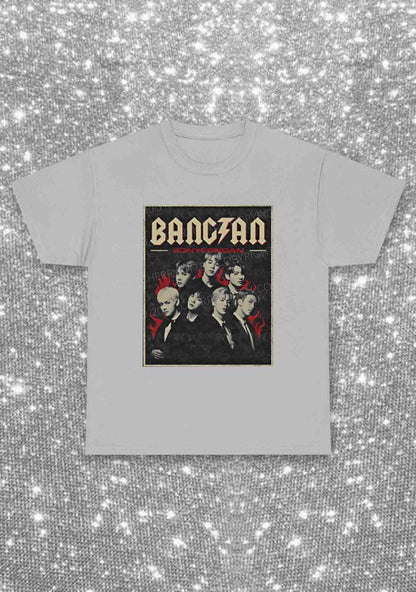 Bangtan Fire Kpop Y2K Chunky Shirt Cherrykitten