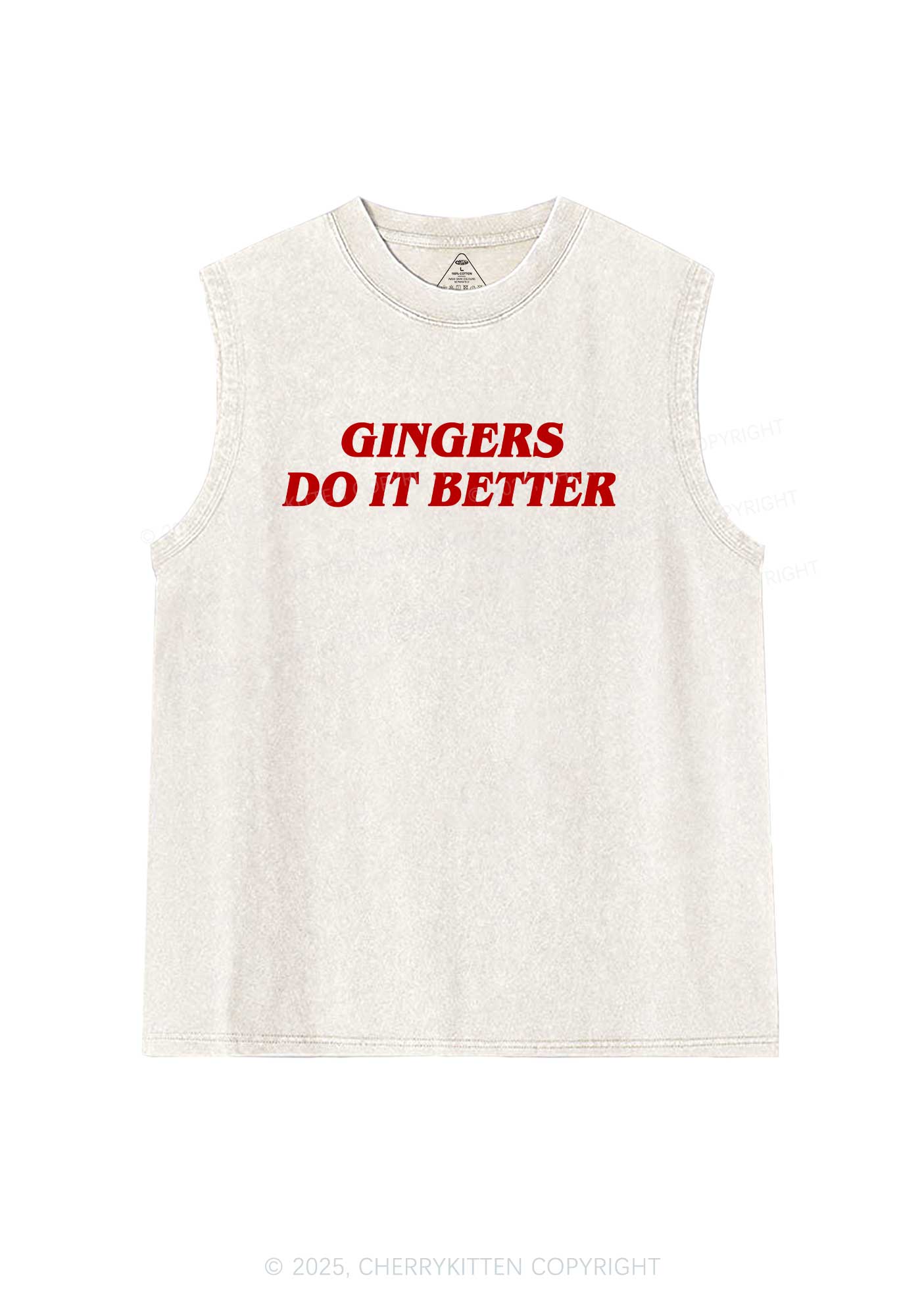 Gingers Do It Better Y2K Washed Tank Cherrykitten