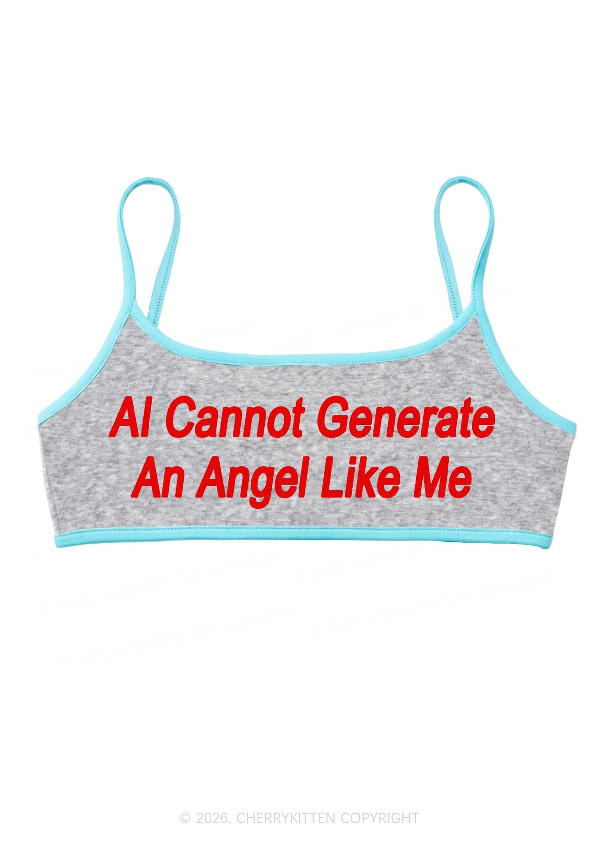 Ai Cannot Generate Angel Y2K Super Crop Cami Cherrykitten