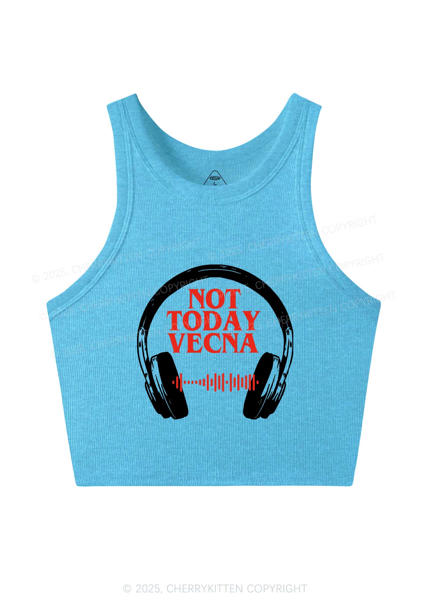 Custom Spotify Code Not Today Y2K Crop Tank Top Cherrykitten