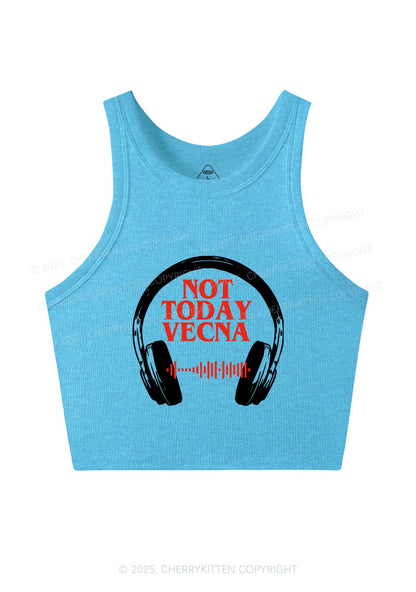 Custom Spotify Code Not Today Y2K Crop Tank Top Cherrykitten