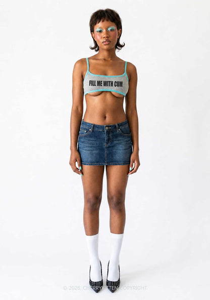 Fill Me With Cxm Y2K Super Crop Cami Cherrykitten