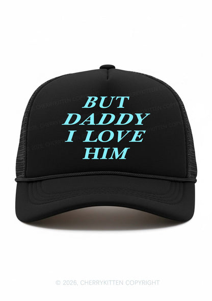 But Daddy I Love Him Pride Y2K Trucker Hat Cherrykitten