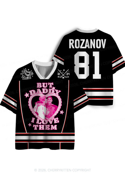 Black But Daddy I Love Them HR Y2K Sport Jersey Shirts Cherrykitten