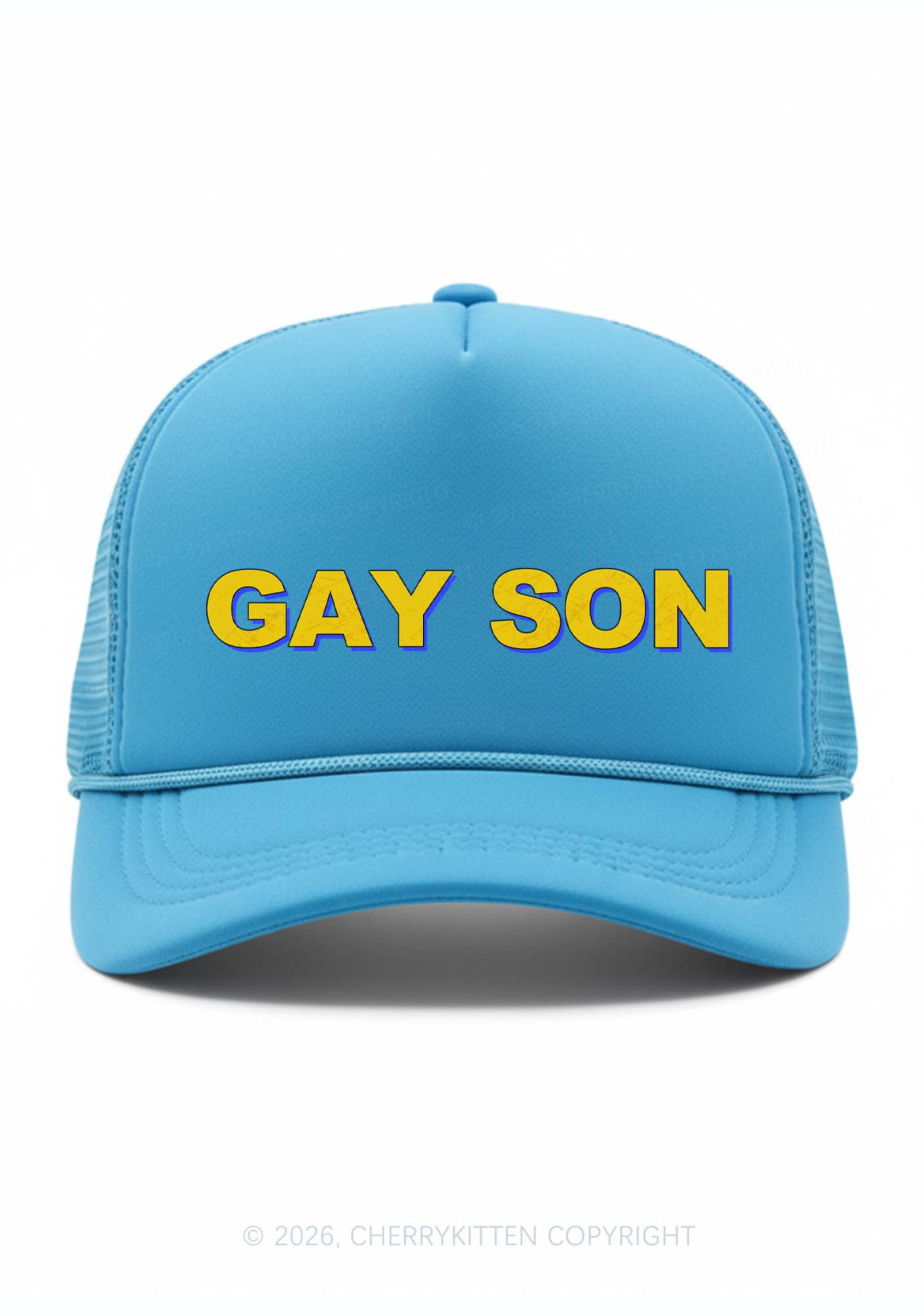 Gay Son Pride Y2K Trucker Hat Cherrykitten