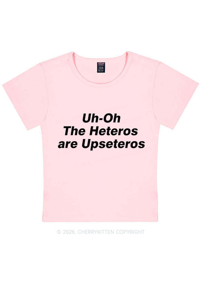 The Heteros Are Upseteros Pride Y2K Baby Tee Cherrykitten