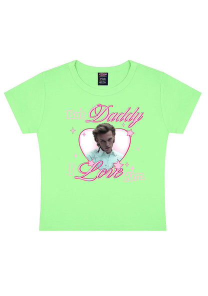 Daddy I Love Number One Y2K Baby Tee Cherrykitten
