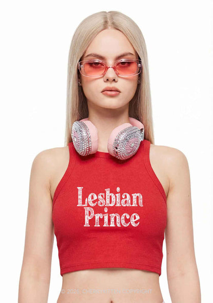 Lesbian Prince Pride Y2K Crop Tank Top Cherrykitten