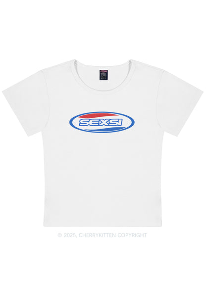 Sexsi Slogan Y2K Baby Tee Cherrykitten