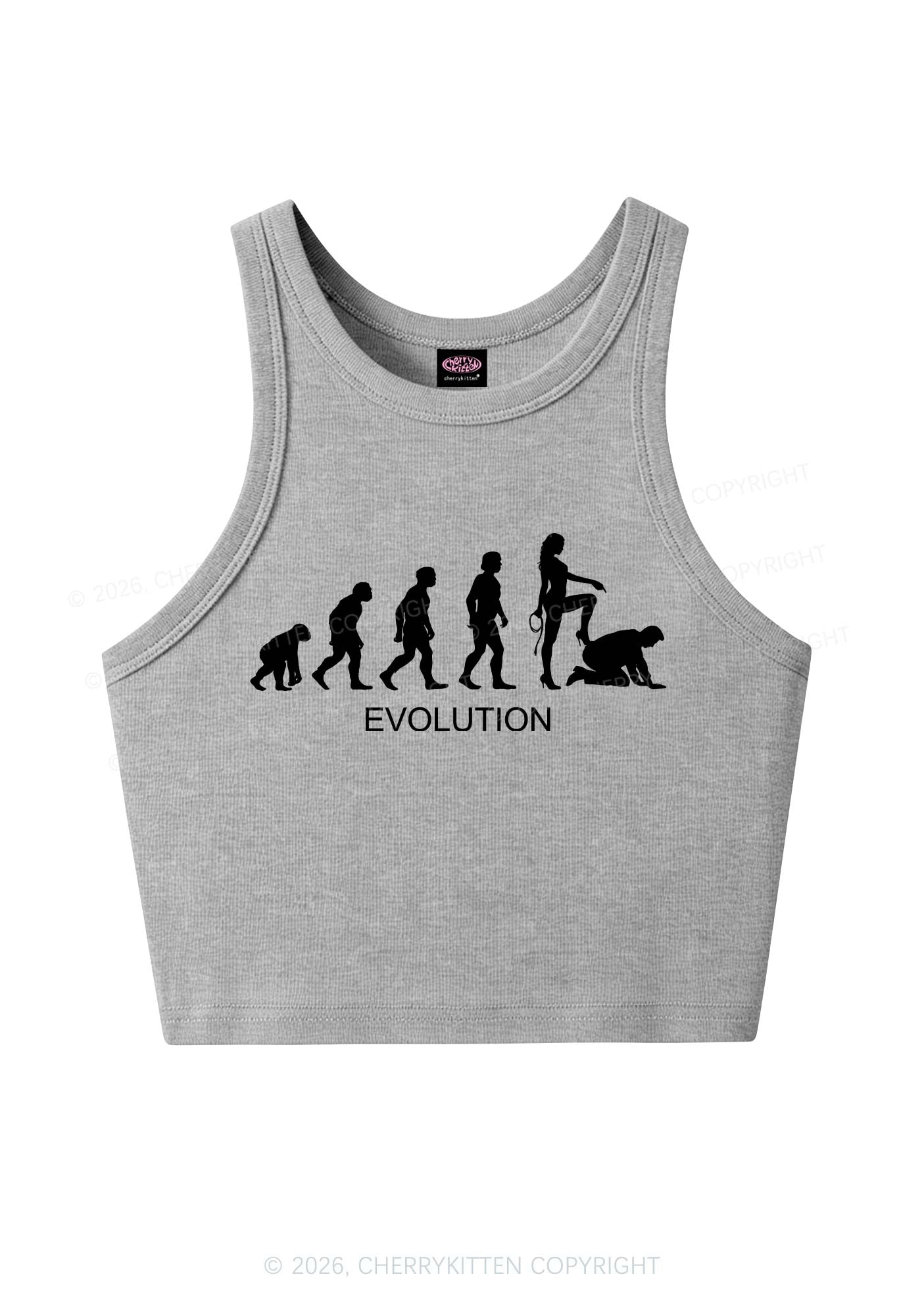Female Evolution Y2K Crop Tank Top Cherrykitten