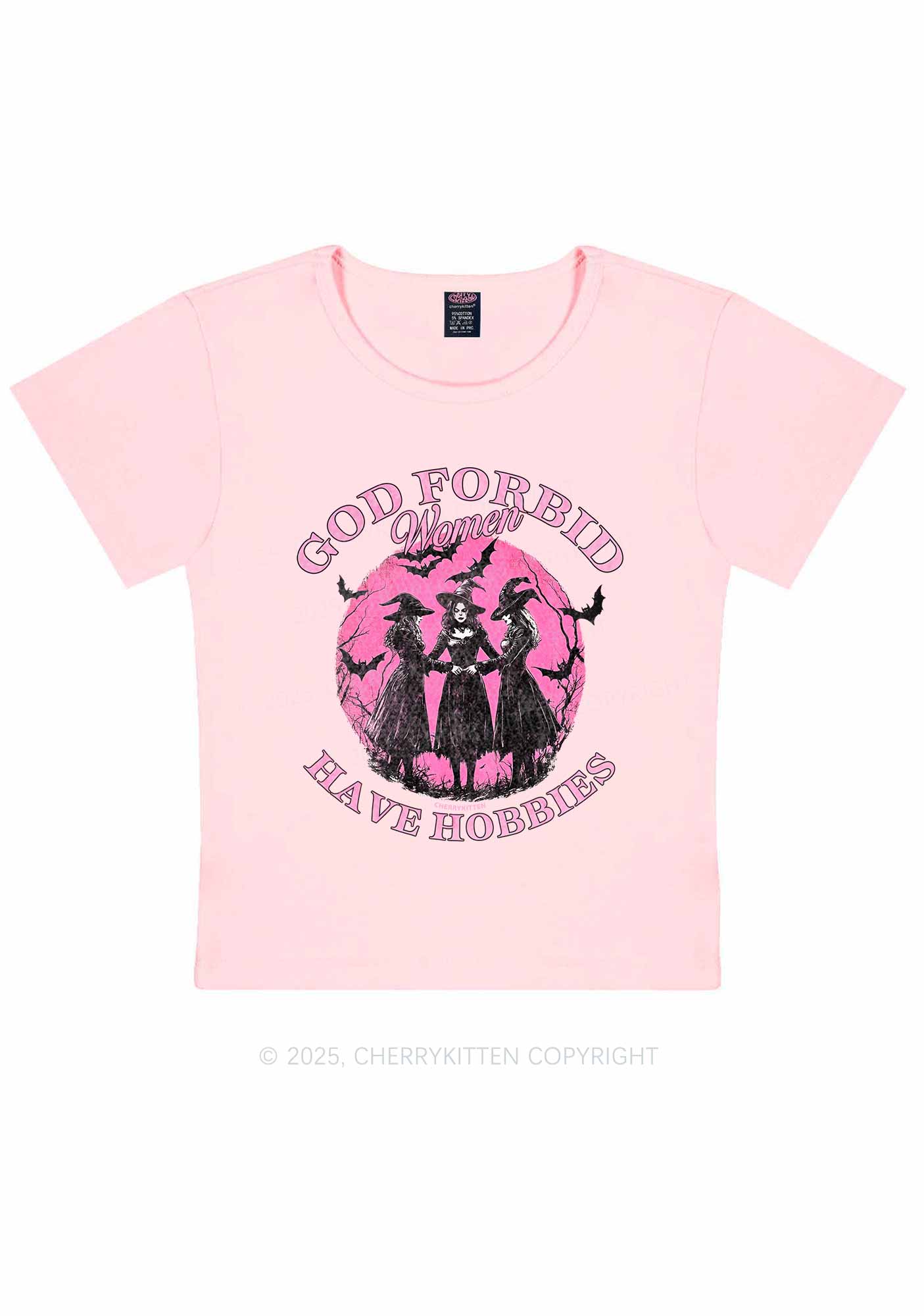 Halloween God Forbid Women Hobbies Y2K Baby Tee Cherrykitten
