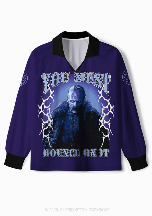 Custom Halloween Bounce On It Y2K Sport Long Sleeve Jersey Shirts Cherrykitten