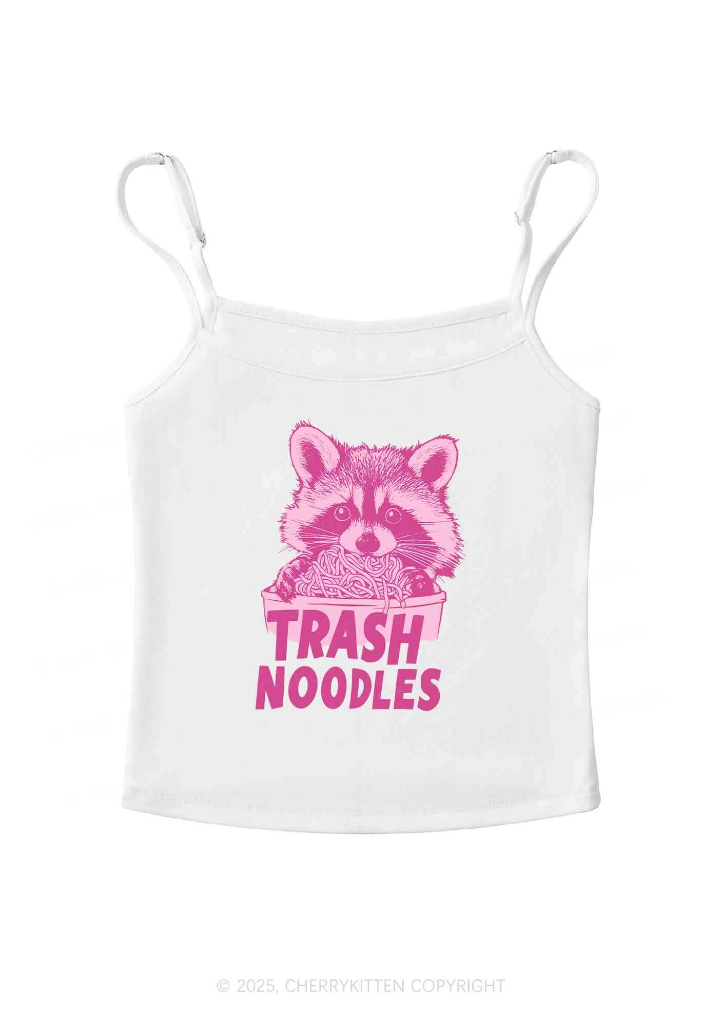 Raccoon Trash Noodles Y2K Spaghetti Strap Cami Cherrykitten