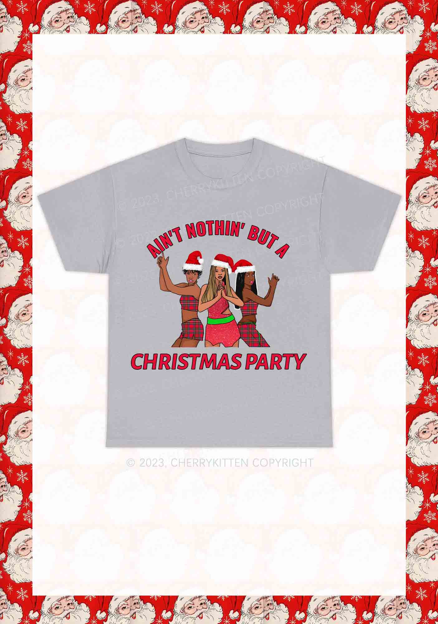 Ain't Nothin' But A Christmas Party Y2K Chunky Shirt Cherrykitten