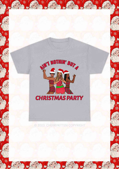 Ain't Nothin' But A Christmas Party Y2K Chunky Shirt Cherrykitten