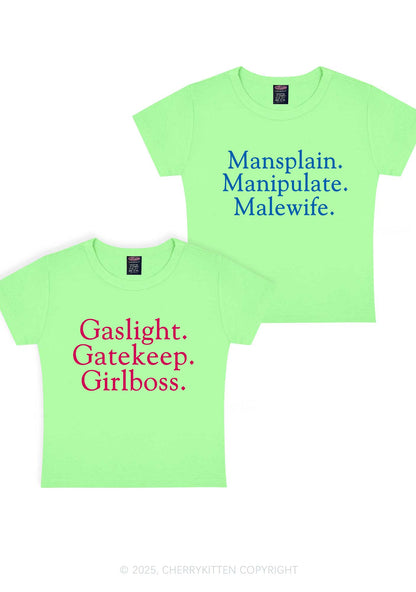 Girlboss Malewife Valentine's Day Y2K Valentine's Day Baby Tee Cherrykitten