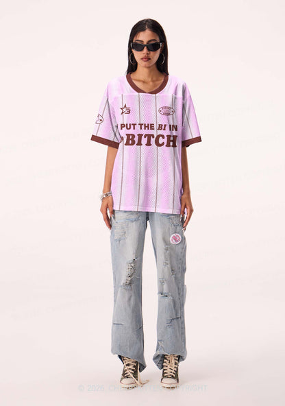 Purple I Put The Bi In Bxxch Pride Y2K Sport Jersey Shirts Cherrykitten