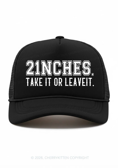 Take It Or Leave It Y2K Trucker Hat Cherrykitten