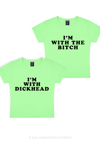 Bxxch Dxxkhead Y2K Valentine's Day Baby Tee Cherrykitten