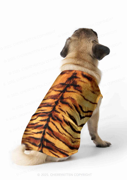 Wild Tiger Texture Y2K Pet Tank Top Cherrykitten