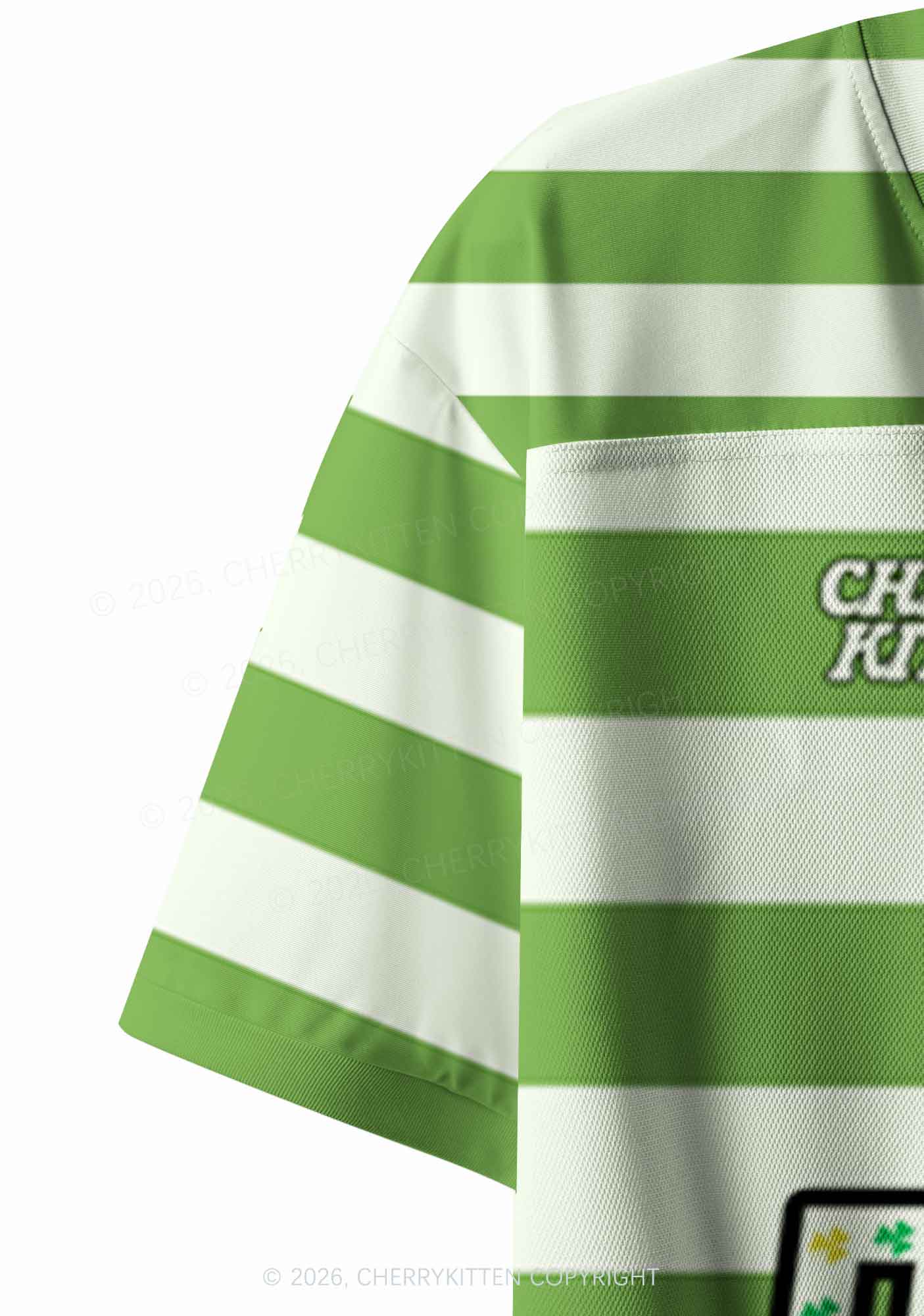 Custom Irish Princess St Patricks Y2K Crop Sport Jersey Shirts Cherrykitten