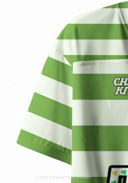 Custom Irish Princess St Patricks Y2K Crop Sport Jersey Shirts Cherrykitten