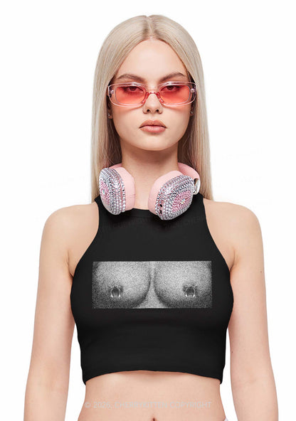 Nxpple Rings Y2K Crop Tank Top Cherrykitten