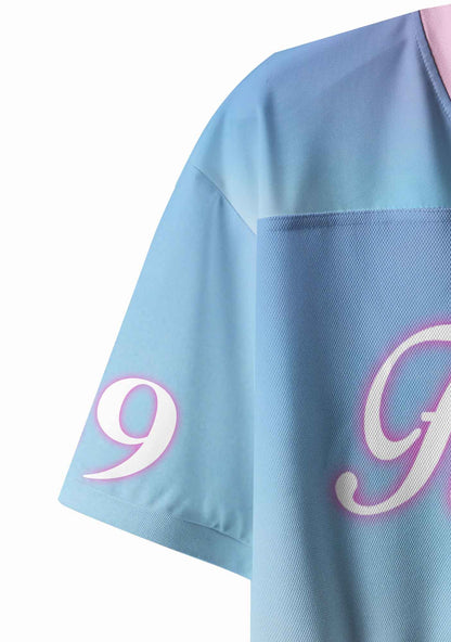 Blue Fag Princess Horse Pride Y2K Crop Sport Jersey Shirts Cherrykitten