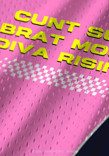 Cxxt Sun Brat Moon Diva Rising Y2K Sport Jersey Tank Cherrykitten