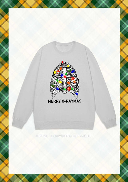 Merry X-Raymas Christmas Y2K Sweatshirt Cherrykitten