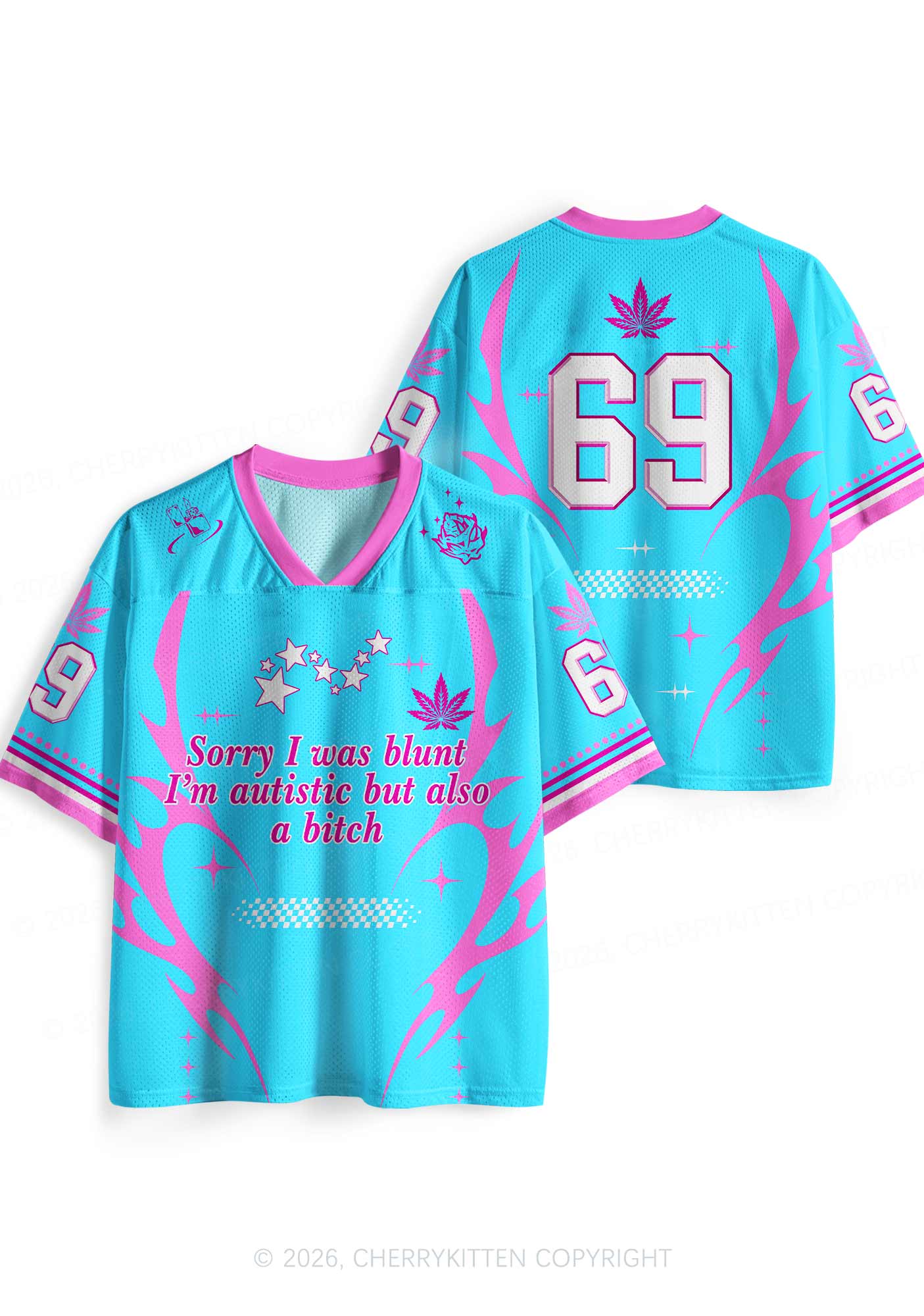 Sorry I Was Blunt Y2K Sport Jersey Shirts Cherrykitten