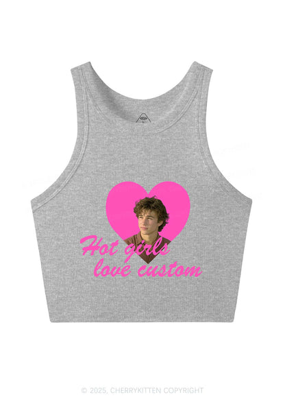 Hot Girl Custom Love Y2K Crop Tank Top Cherrykitten