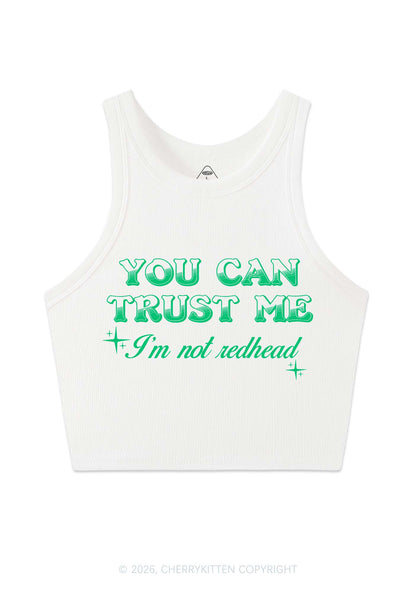 You Can Trust Me St Patricks Y2K Crop Tank Top Cherrykitten