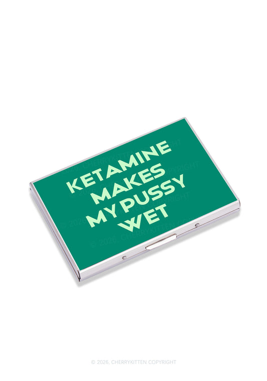 K Makes My Puxxy Wet Y2K Mirror Cigarette Case Cherrykitten