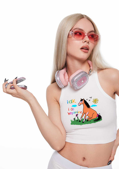 I Do kxxamine Y2K Crop Tank Top Cherrykitten
