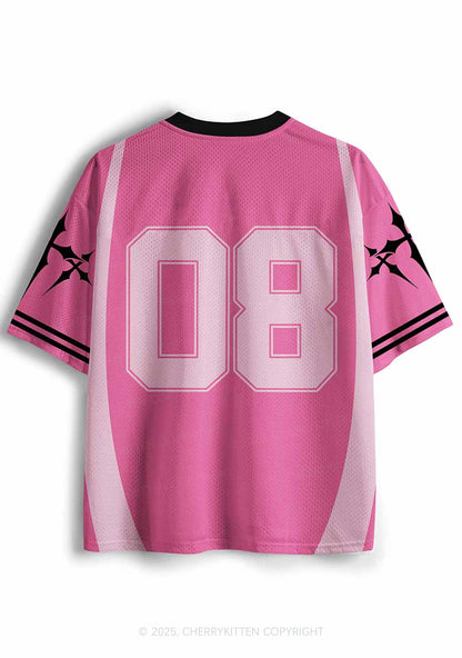 Custom Pink Cxxt Star Y2K Sport Jersey Shirts Cherrykitten