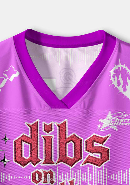 Dibs On The Singer Y2K Crop Sport Jersey Shirts Cherrykitten