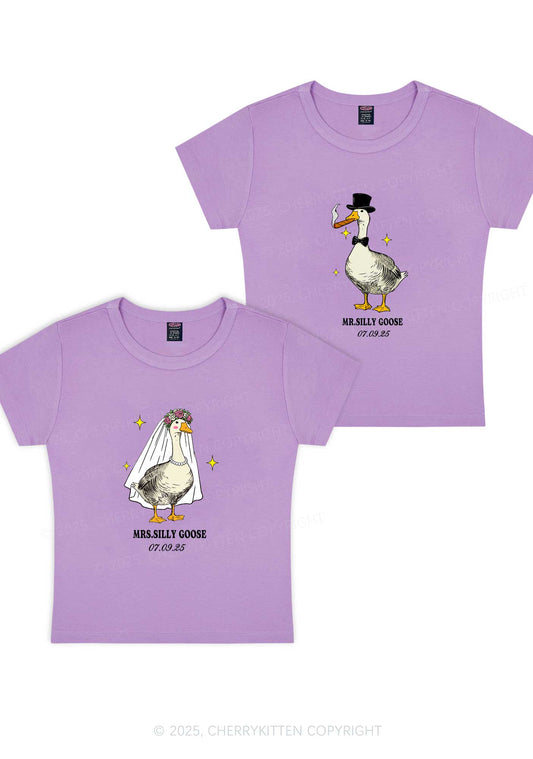 Mr Silly Goose Y2K Valentine's Day Baby Tee Cherrykitten