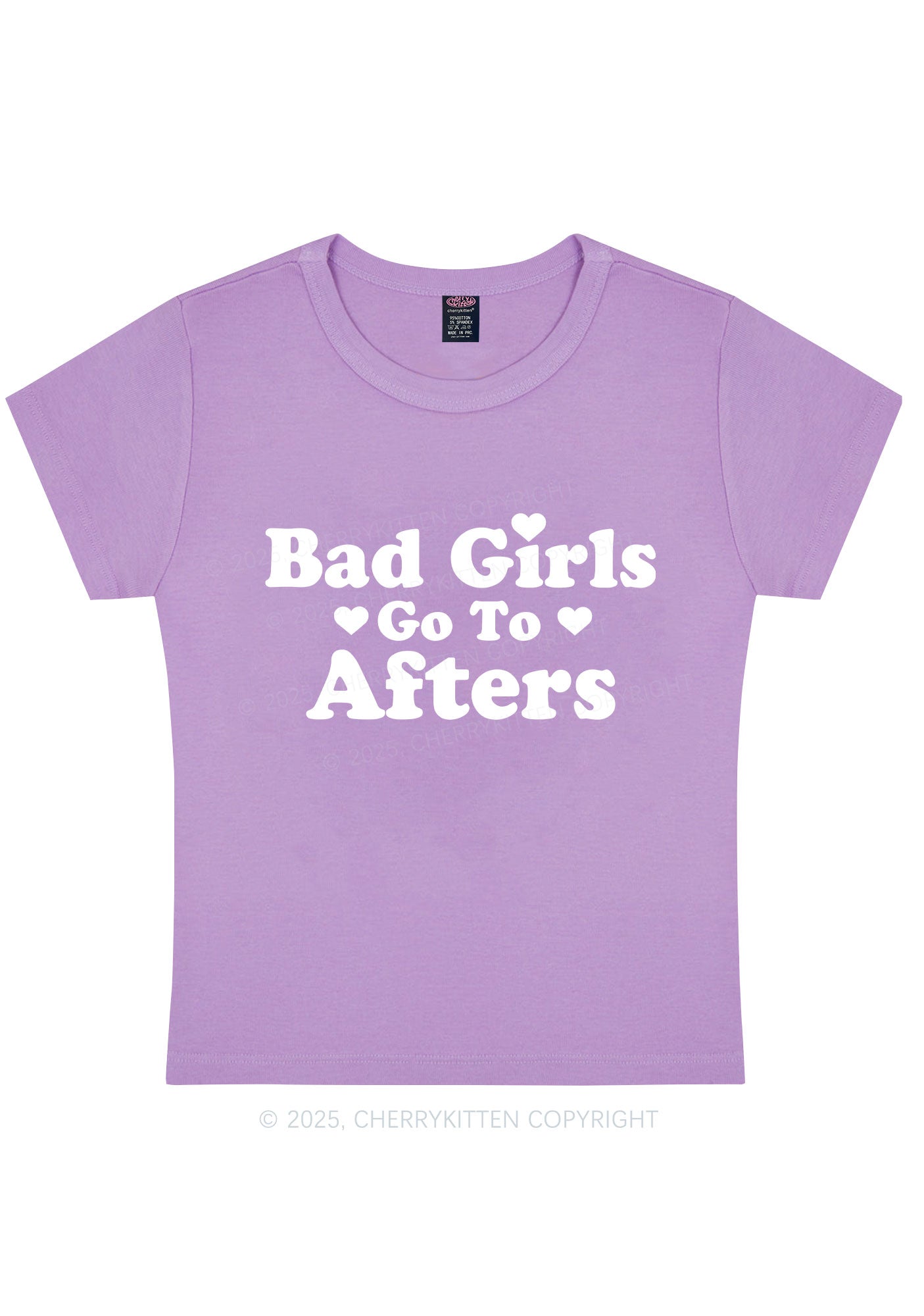 Bad Girls Go Afters Y2K Baby Tee Cherrykitten