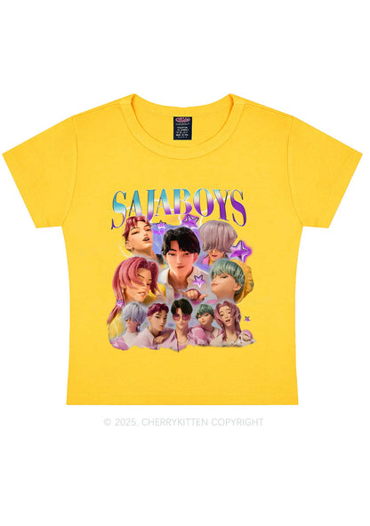 Kpop Boys Y2K Baby Tee Cherrykitten