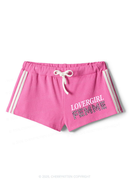 Lovergirl Femme Pride Y2K Drawstring Mini Shorts Cherrykitten