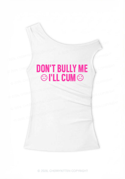 Dont Bully Me Y2K Off Shoulder Tank Top Cherrykitten